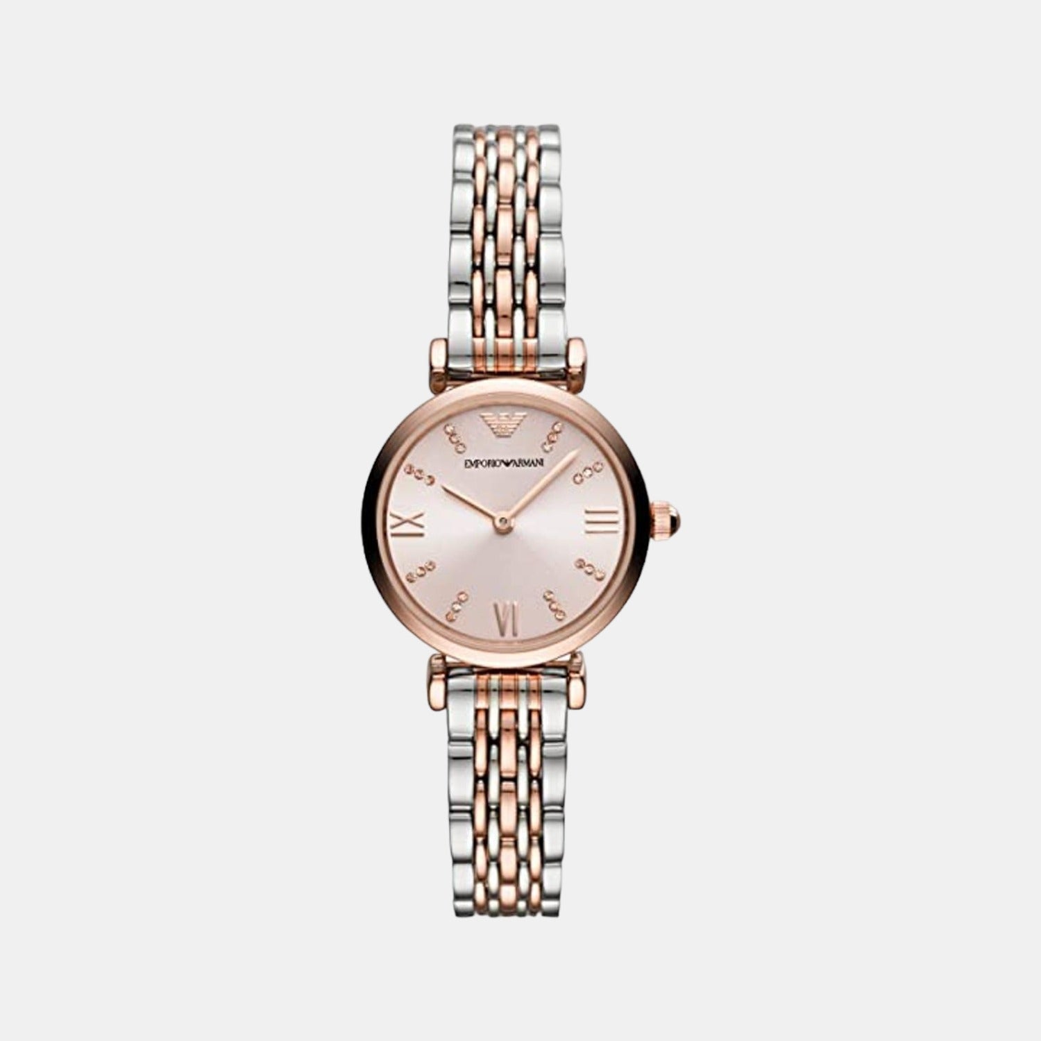 Gianni T-Bar Women Quartz Pink Dial Analog Stainless Steel Watch AR11223